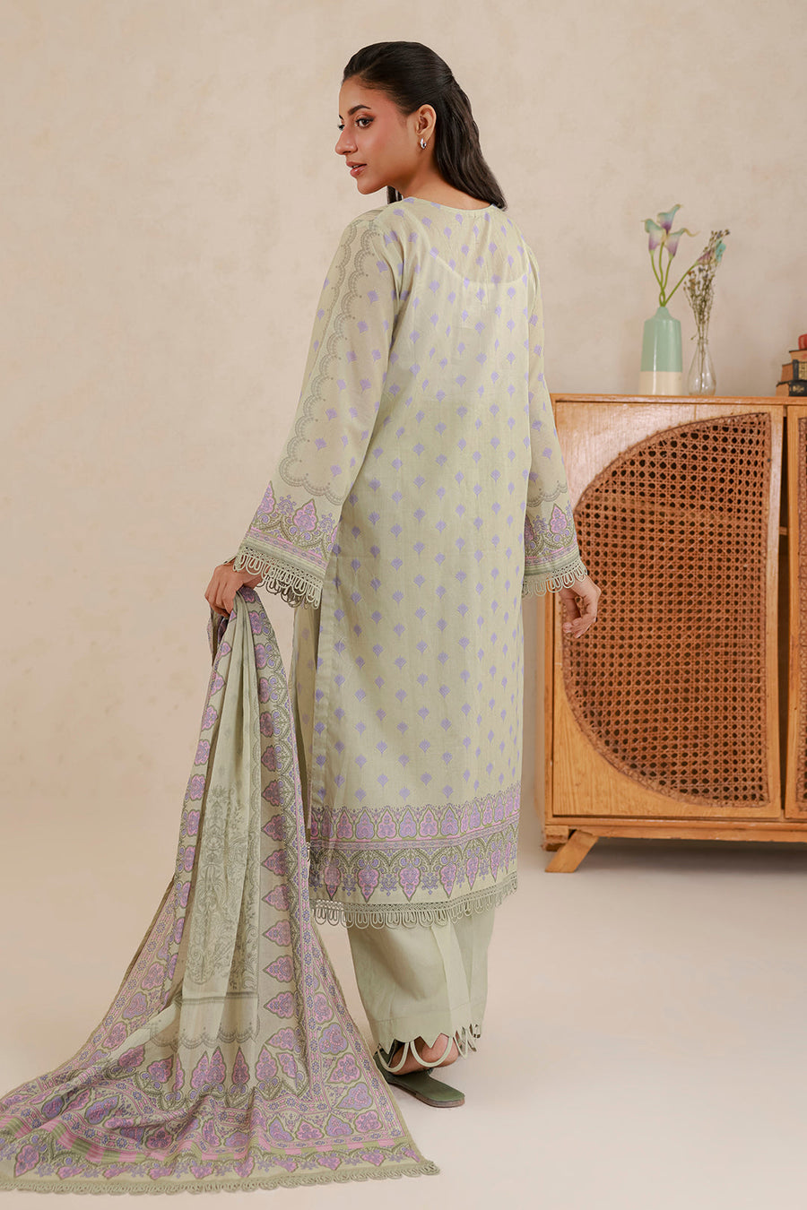 Zellbury Summer Printed Lawn Unstitched 3Pc Suit WUS26X30875