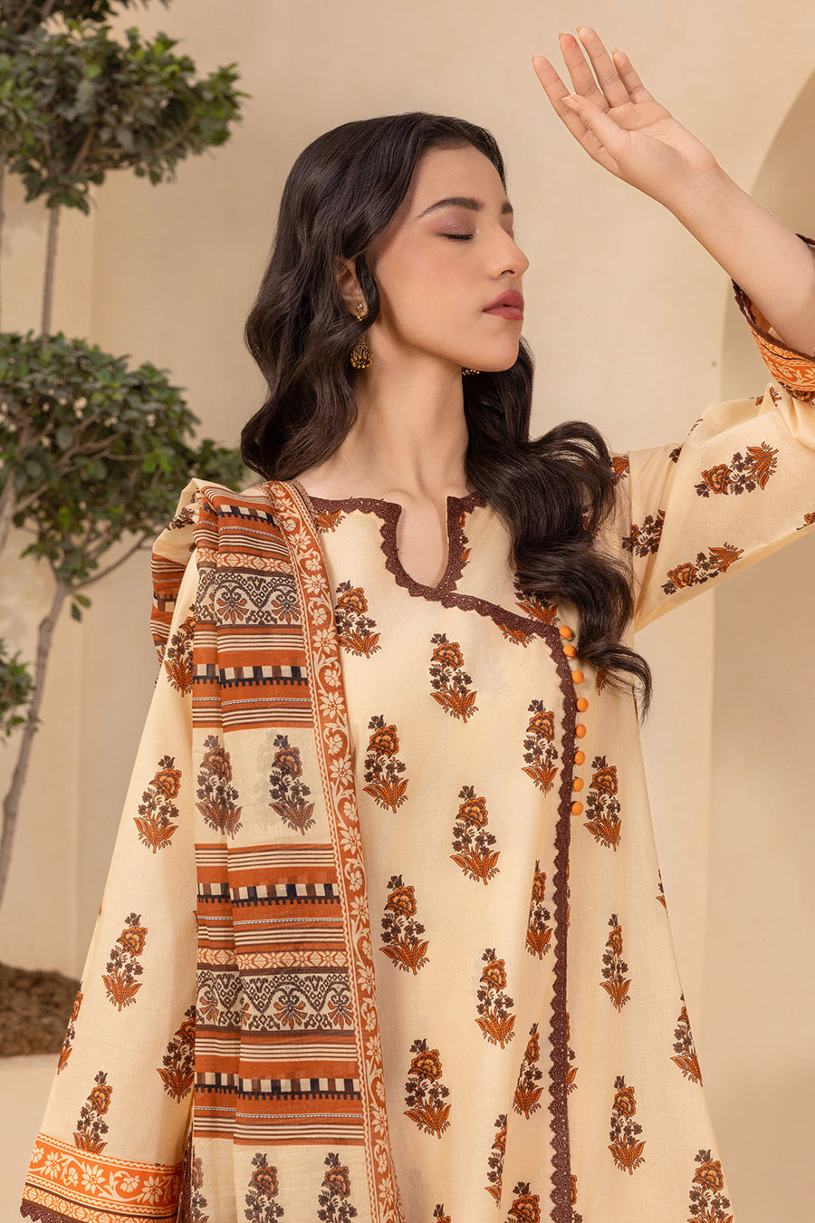 Zellbury Summer Printed Lawn Unstitched 3Pc Suit WUS26X30876