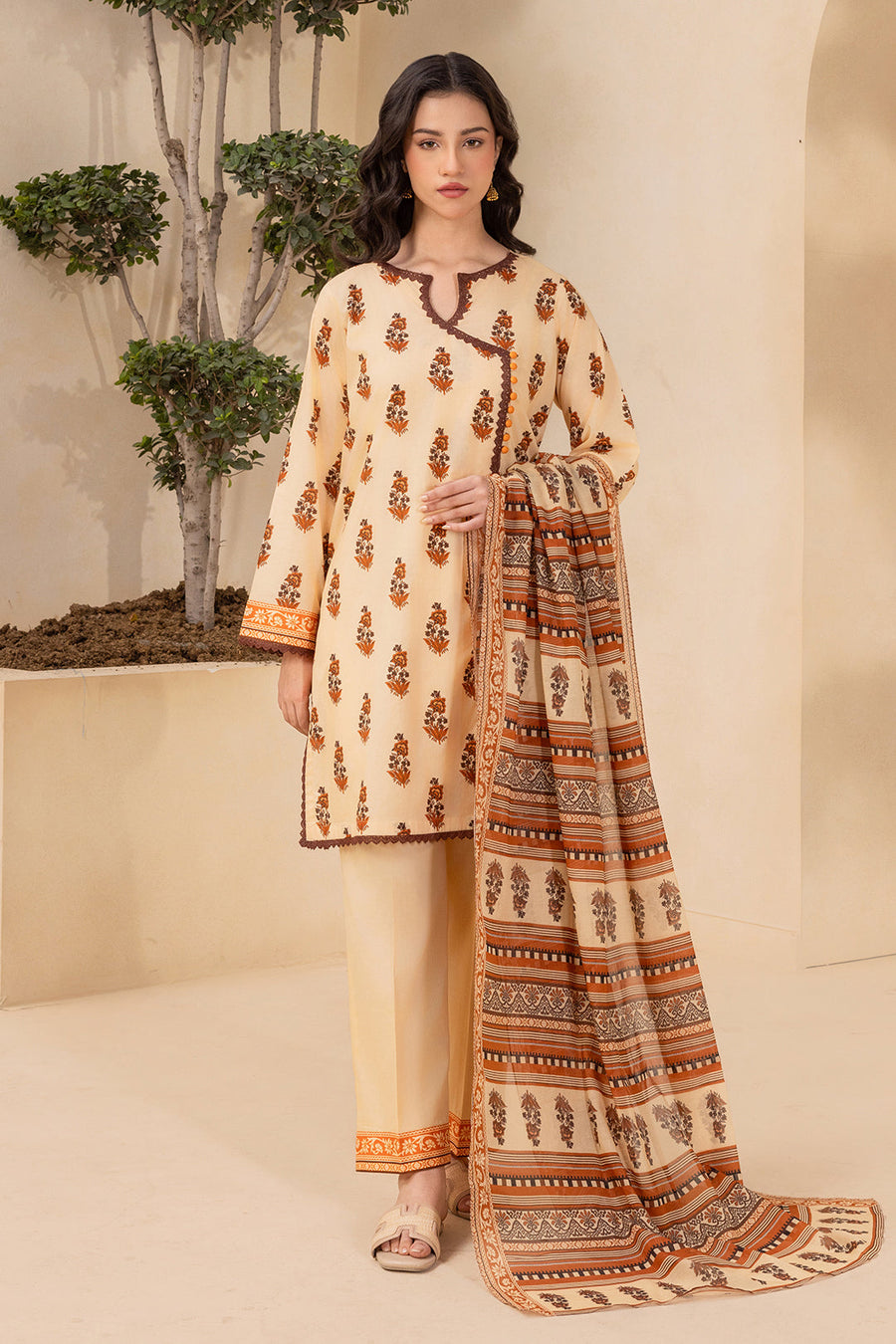 Zellbury Summer Printed Lawn Unstitched 3Pc Suit WUS26X30876