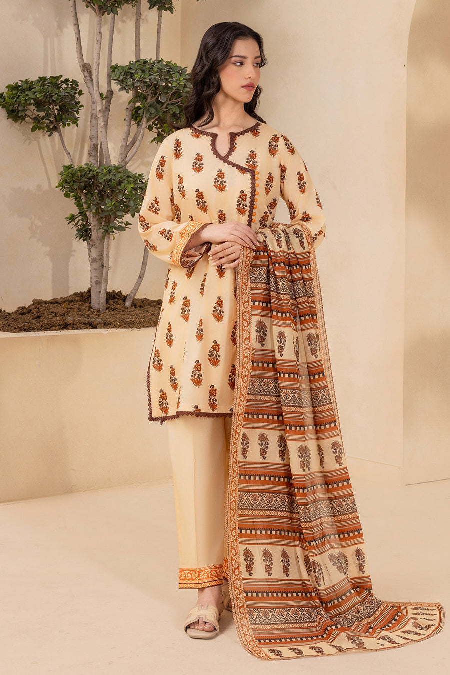 Zellbury Summer Printed Lawn Unstitched 3Pc Suit WUS26X30876