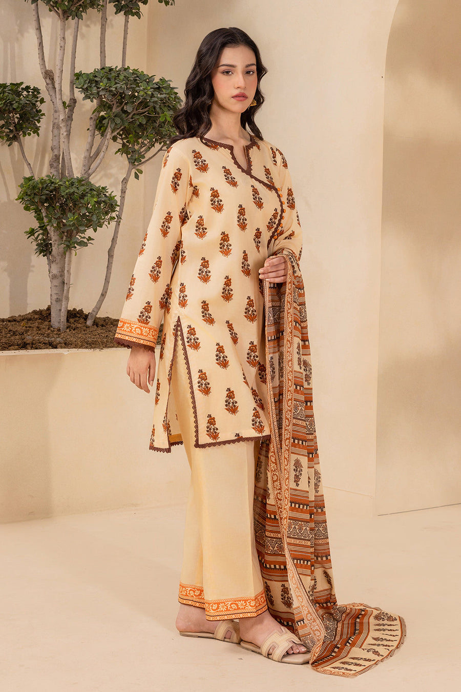 Zellbury Summer Printed Lawn Unstitched 3Pc Suit WUS26X30876
