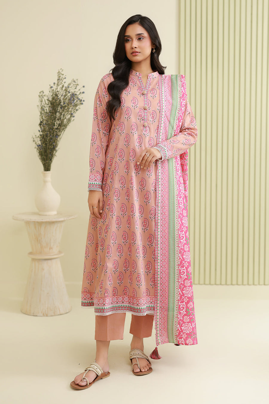 Zellbury Summer Printed Lawn Unstitched 3Pc Suit WUS26X30878