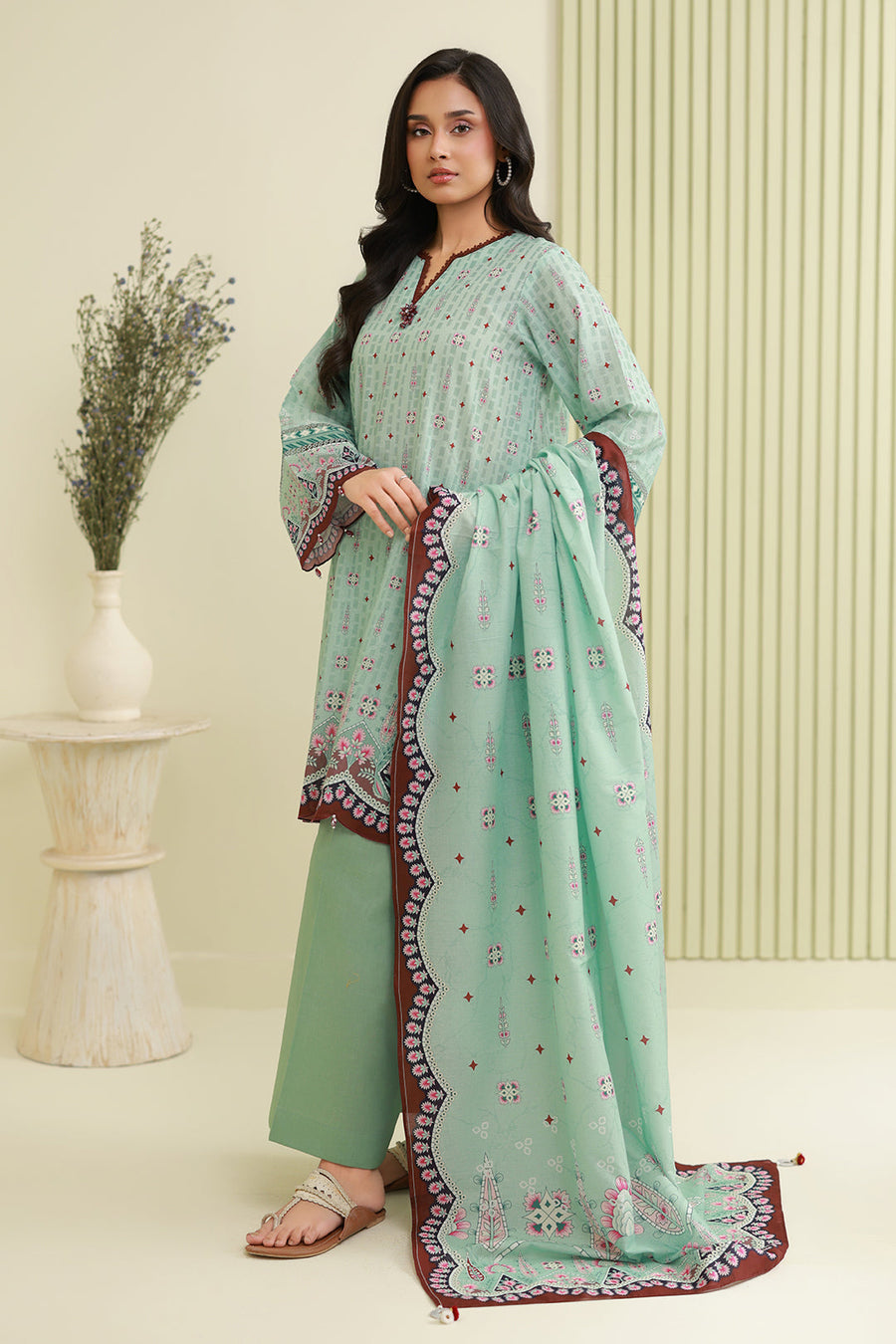 Zellbury Summer Printed Lawn Unstitched 3Pc Suit WUS26X30882