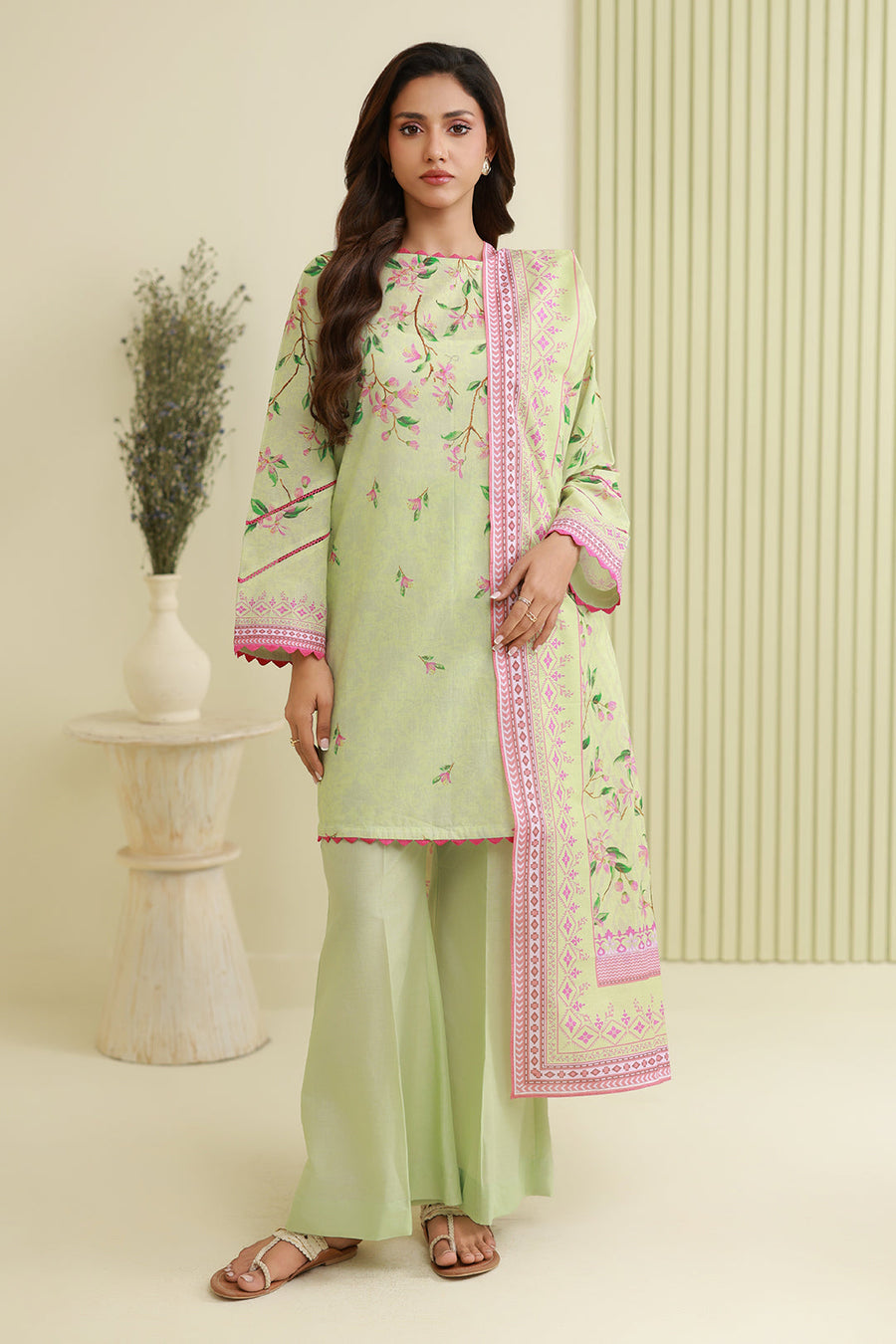 Zellbury Summer Printed Lawn Unstitched 3Pc Suit WUS26X30884