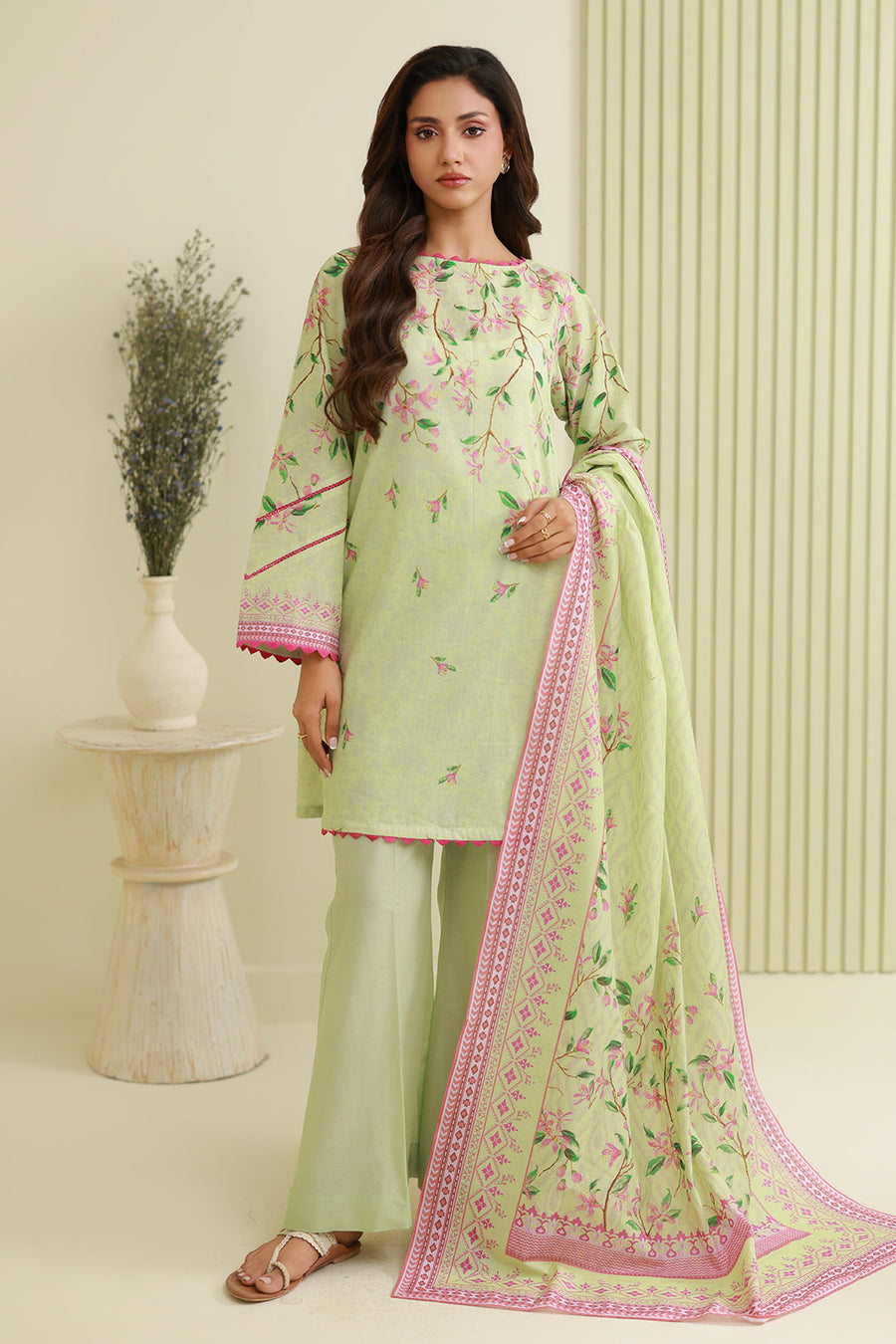 Zellbury Summer Printed Lawn Unstitched 3Pc Suit WUS26X30884