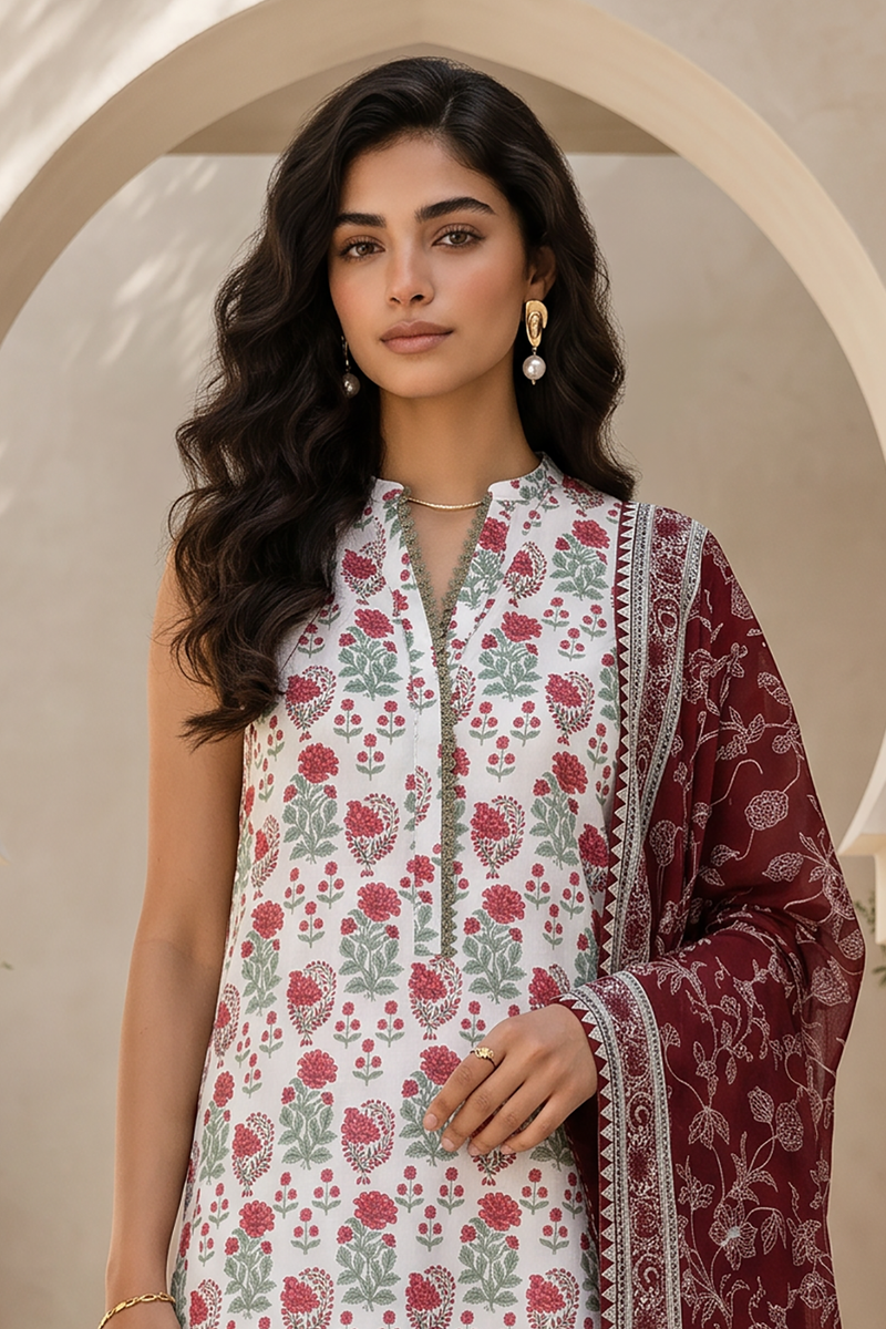 Zellbury Summer Printed Lawn Unstitched 3Pc Suit WUS26X30885