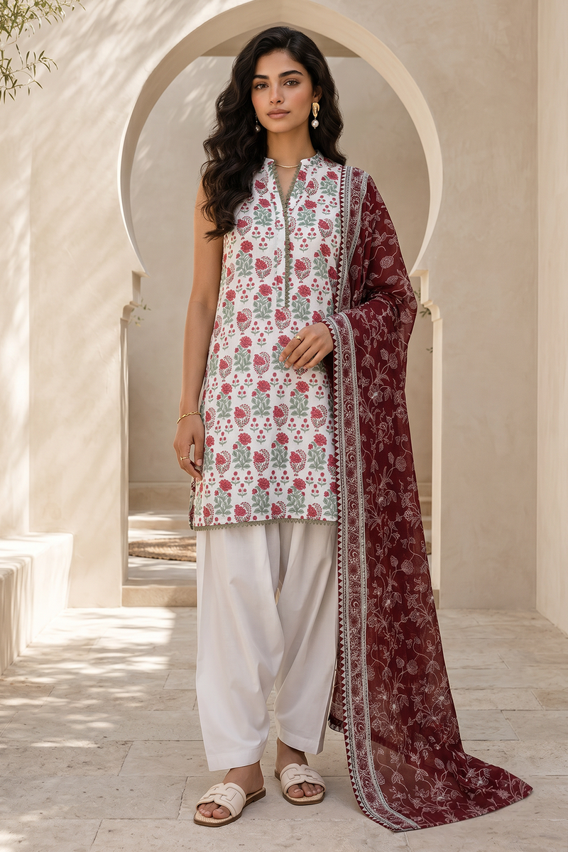Zellbury Summer Printed Lawn Unstitched 3Pc Suit WUS26X30885