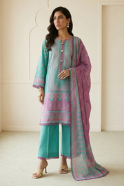 Zellbury Summer Printed Lawn Unstitched 3Pc Suit WUS26X30942