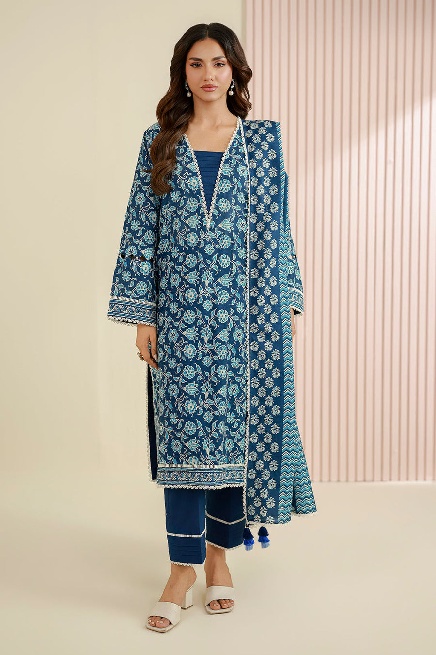 Zellbury Summer Printed Lawn Unstitched 3Pc Suit WUS26X30943