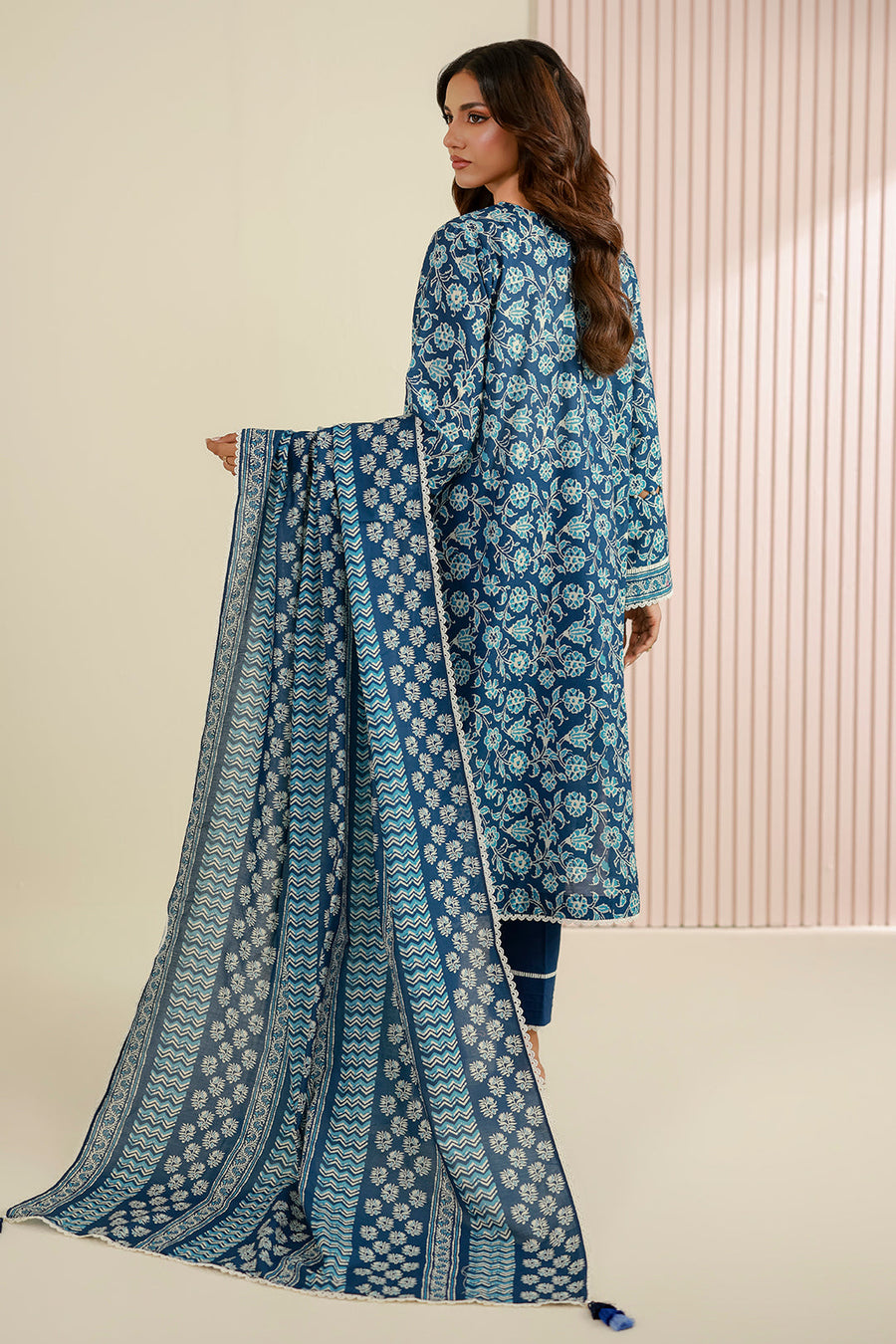 Zellbury Summer Printed Lawn Unstitched 3Pc Suit WUS26X30943