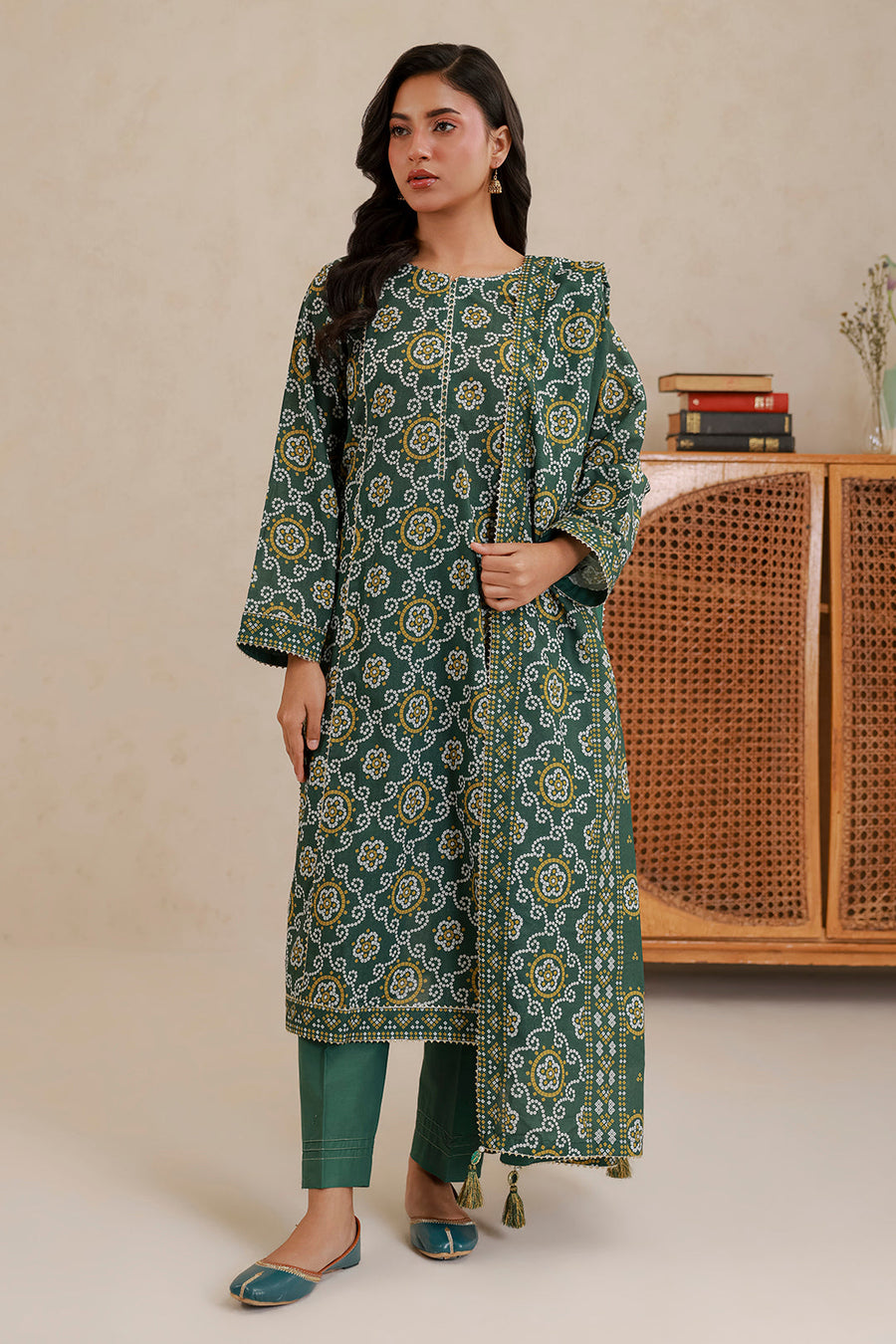 Zellbury Summer Printed Lawn Unstitched 3Pc Suit WUS26X30947