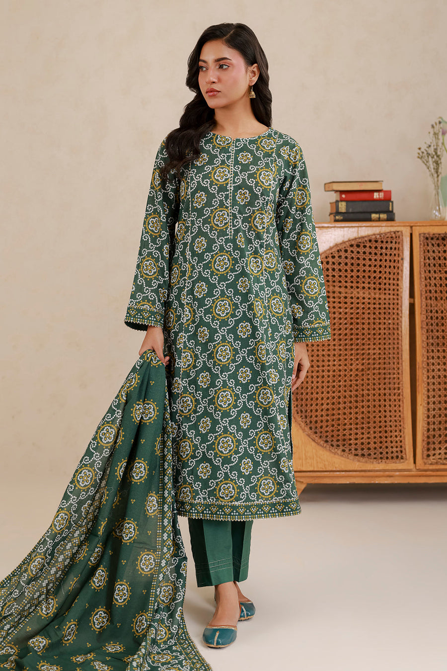 Zellbury Summer Printed Lawn Unstitched 3Pc Suit WUS26X30947