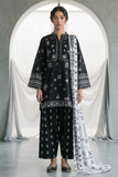 Zellbury Monochrome Printed Lawn Unstitched 3Pc Suit WUS26X30957