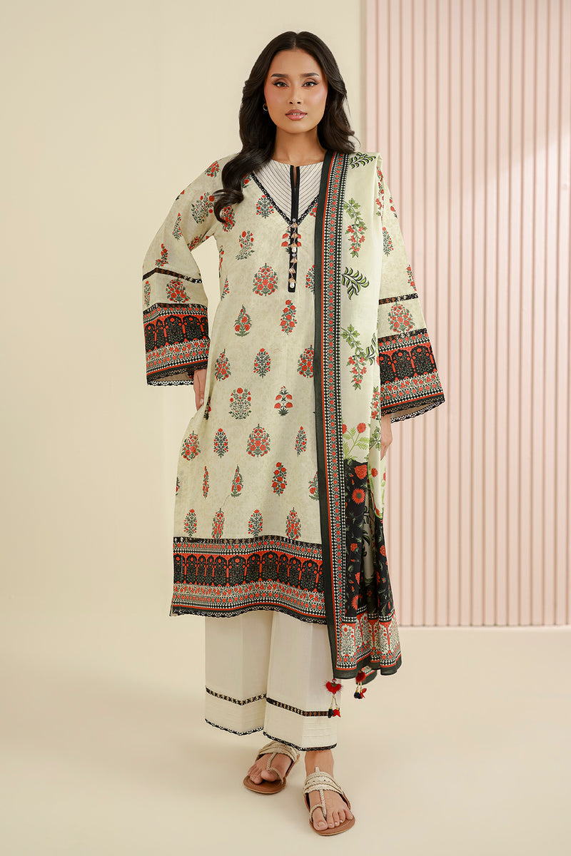Zellbury Summer Printed Lawn Unstitched 3Pc Suit WUS26X31011