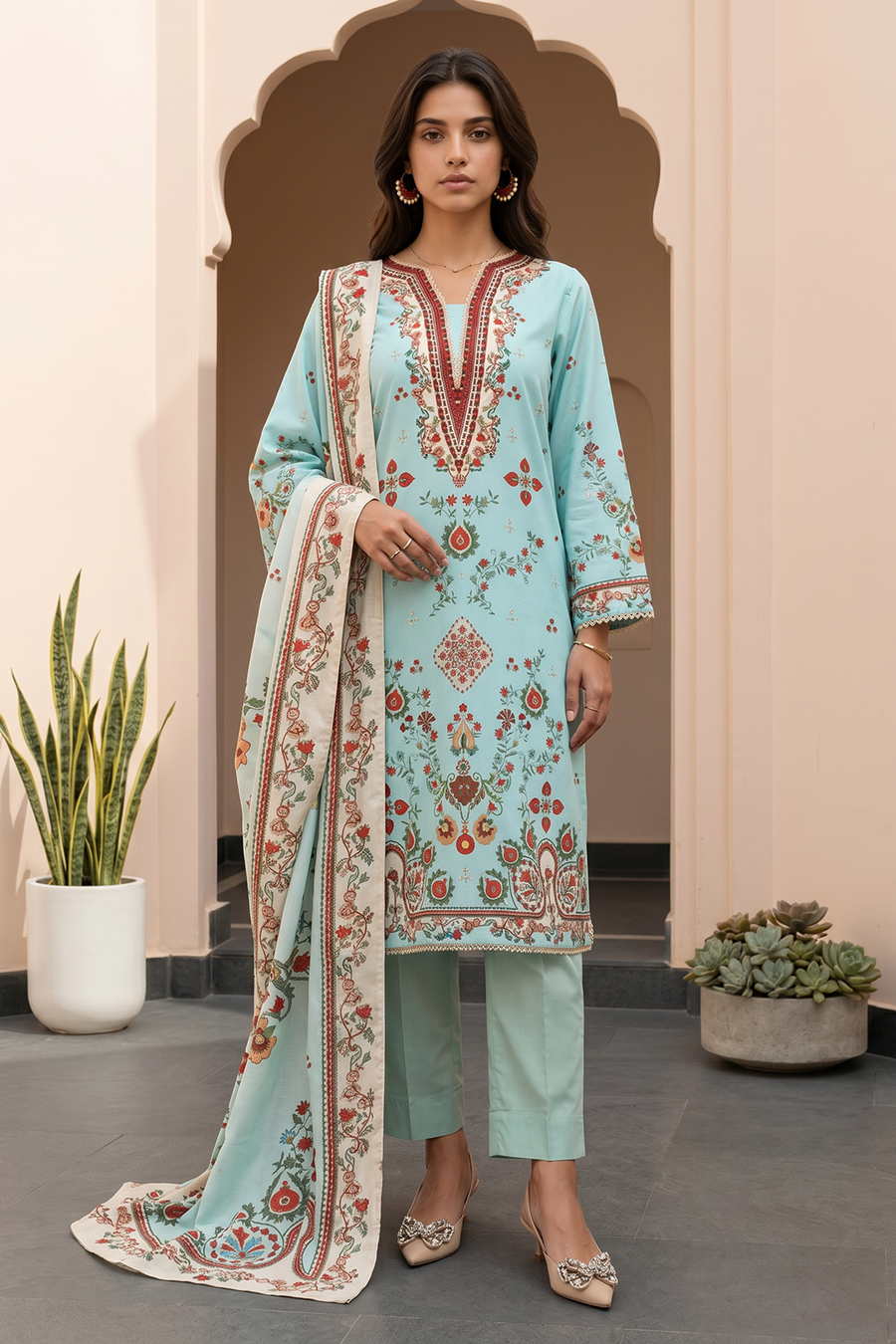 Zellbury Summer Printed Lawn Unstitched 3Pc Suit WUS26X31022
