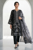 Zellbury Monochrome Printed Lawn Unstitched 3Pc Suit WUS26X31028