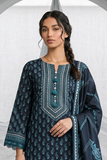 Zellbury Monochrome Printed Lawn Unstitched 3Pc Suit WUS26X31077