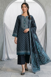 Zellbury Monochrome Printed Lawn Unstitched 3Pc Suit WUS26X31077