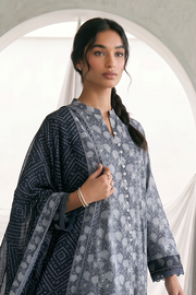 Zellbury Monochrome Printed Lawn Unstitched 3Pc Suit WUS26X31078