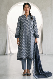 Zellbury Monochrome Printed Lawn Unstitched 3Pc Suit WUS26X31078