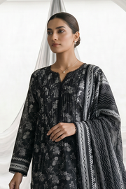 Zellbury Monochrome Printed Lawn Unstitched 3Pc Suit WUS26X31080
