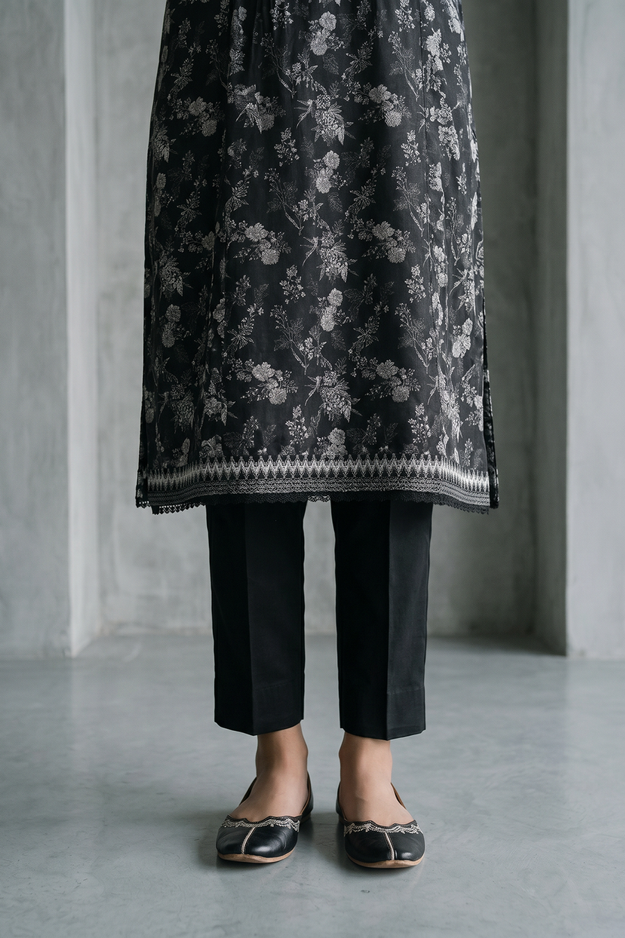 Zellbury Monochrome Printed Lawn Unstitched 3Pc Suit WUS26X31080