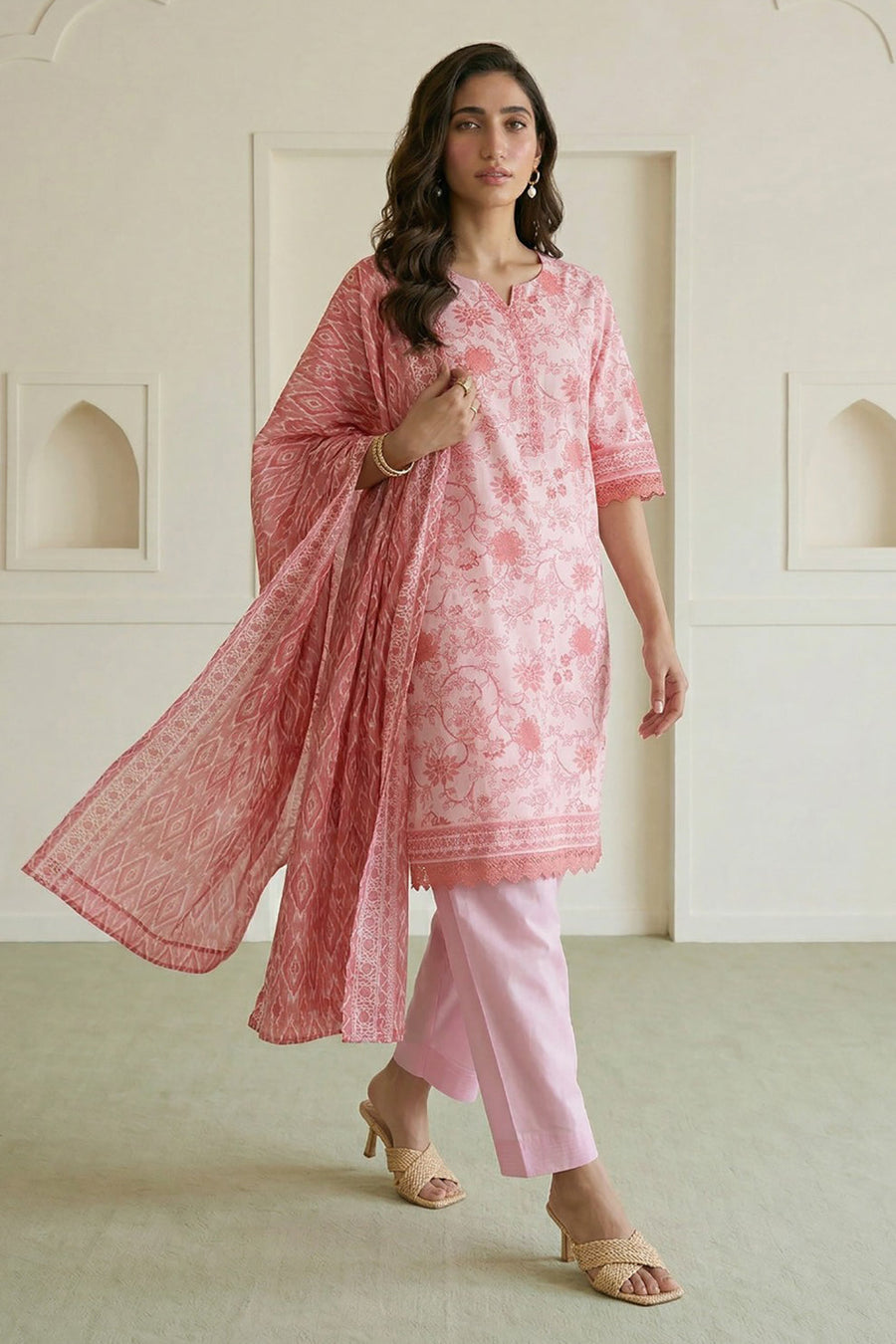 Zellbury Summer Printed Lawn Unstitched 3Pc Suit WUS26X31082