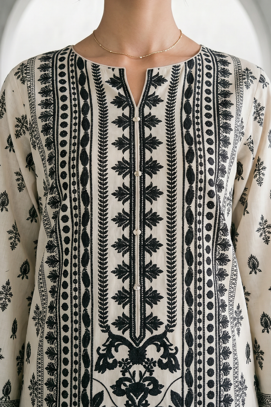 Zellbury Monochrome Printed Lawn Unstitched 3Pc Suit WUS26X31088