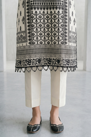 Zellbury Monochrome Printed Lawn Unstitched 3Pc Suit WUS26X31088