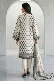 Zellbury Monochrome Printed Lawn Unstitched 3Pc Suit WUS26X31088
