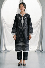 Zellbury Monochrome Printed Lawn Unstitched 3Pc Suit WUS26X31090