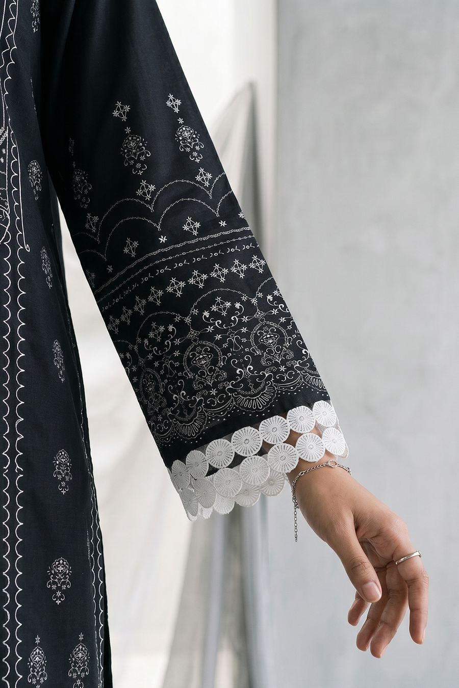 Zellbury Monochrome Printed Lawn Unstitched 3Pc Suit WUS26X31090