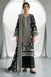 Zellbury Monochrome Printed Lawn Unstitched 3Pc Suit WUS26X31094