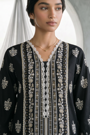 Zellbury Monochrome Printed Lawn Unstitched 3Pc Suit WUS26X31094