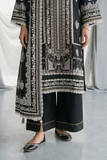 Zellbury Monochrome Printed Lawn Unstitched 3Pc Suit WUS26X31094