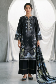Zellbury Monochrome Printed Lawn Unstitched 3Pc Suit WUS26X31095