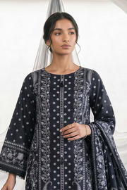 Zellbury Monochrome Printed Lawn Unstitched 3Pc Suit WUS26X31097