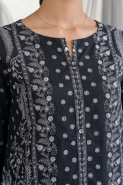 Zellbury Monochrome Printed Lawn Unstitched 3Pc Suit WUS26X31097