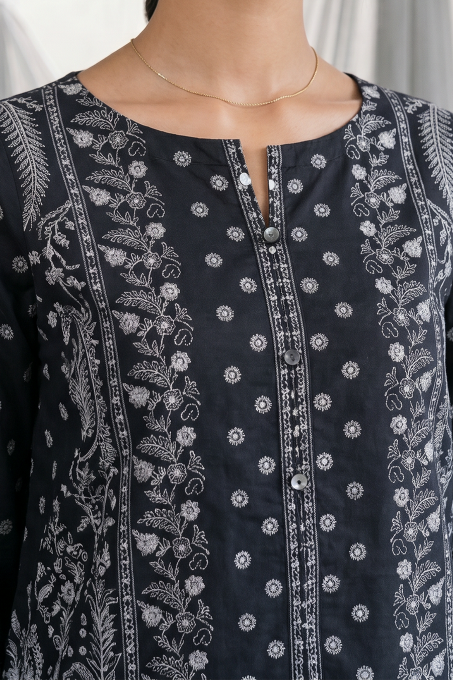 Zellbury Monochrome Printed Lawn Unstitched 3Pc Suit WUS26X31097