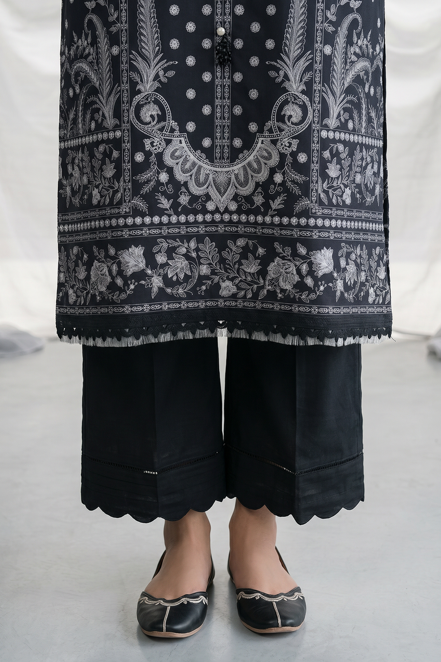 Zellbury Monochrome Printed Lawn Unstitched 3Pc Suit WUS26X31097