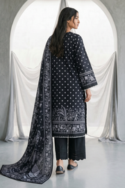 Zellbury Monochrome Printed Lawn Unstitched 3Pc Suit WUS26X31097