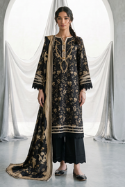 Zellbury Monochrome Printed Lawn Unstitched 3Pc Suit WUS26X31135
