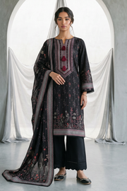 Zellbury Monochrome Printed Lawn Unstitched 3Pc Suit WUS26X31137