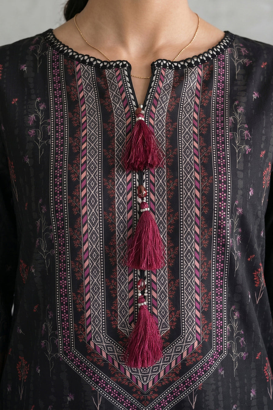 Zellbury Monochrome Printed Lawn Unstitched 3Pc Suit WUS26X31137