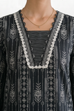 Zellbury Monochrome Printed Lawn Unstitched 3Pc Suit WUS26X31142