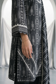 Zellbury Monochrome Printed Lawn Unstitched 3Pc Suit WUS26X31142