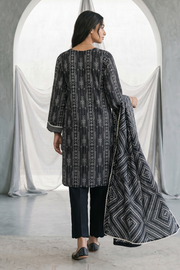 Zellbury Monochrome Printed Lawn Unstitched 3Pc Suit WUS26X31142