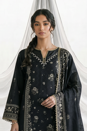 Zellbury Monochrome Printed Lawn Unstitched 3Pc Suit WUS26X31158