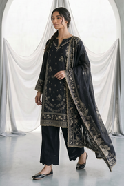 Zellbury Monochrome Printed Lawn Unstitched 3Pc Suit WUS26X31158