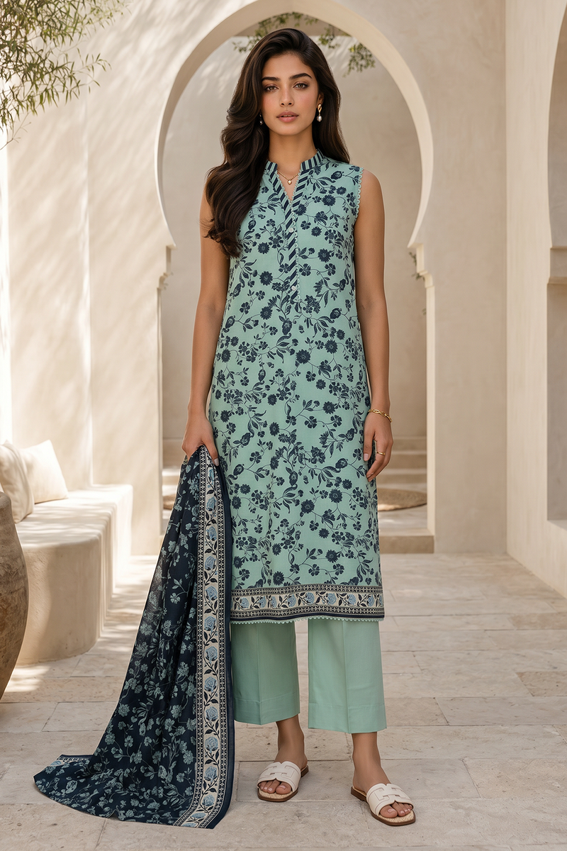 Zellbury Summer Printed Lawn Unstitched 3Pc Suit WUS26X38048